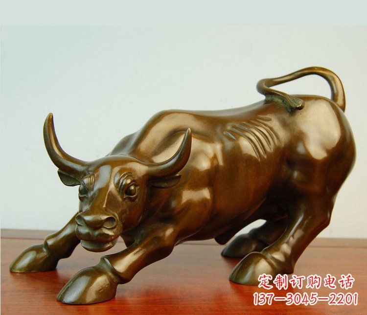 大同铜雕小区动物牛摆件
