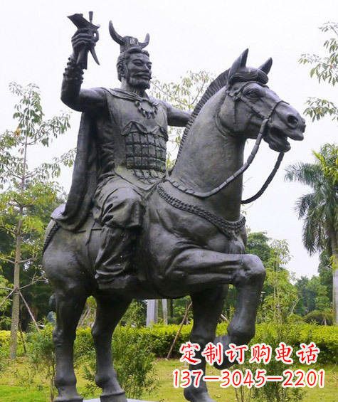 大同铜雕炎帝骑马