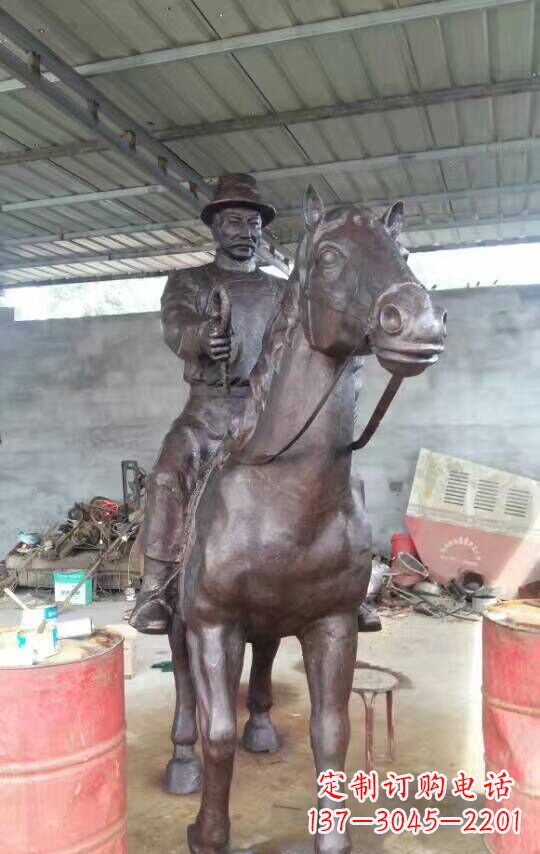 大同铜雕园林动物马雕塑