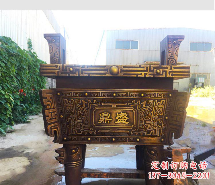 大同铜雕招财鼎盛香炉