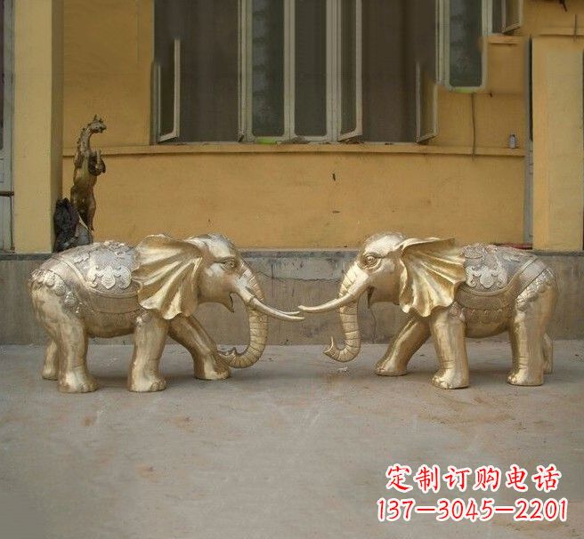 大同铜雕招财小象