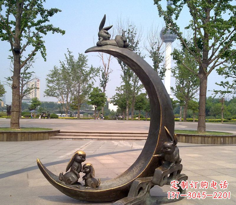 大同兔子铜雕
