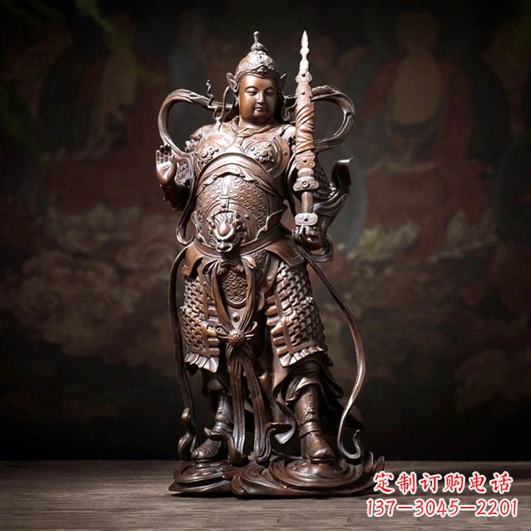 大同托塔李靖天王铜雕