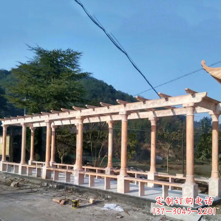 大同晚霞红花架长廊