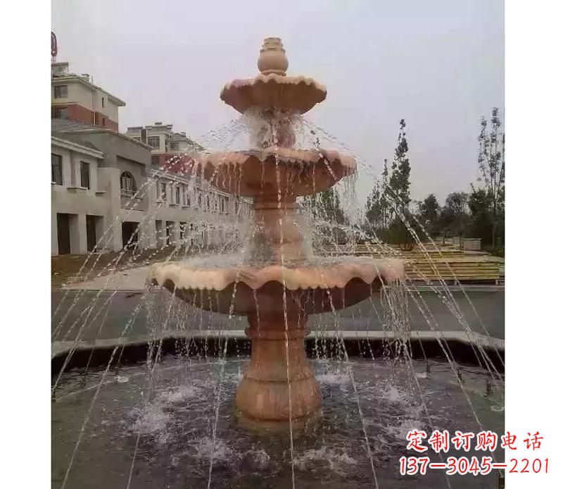 大同晚霞红喷泉雕塑