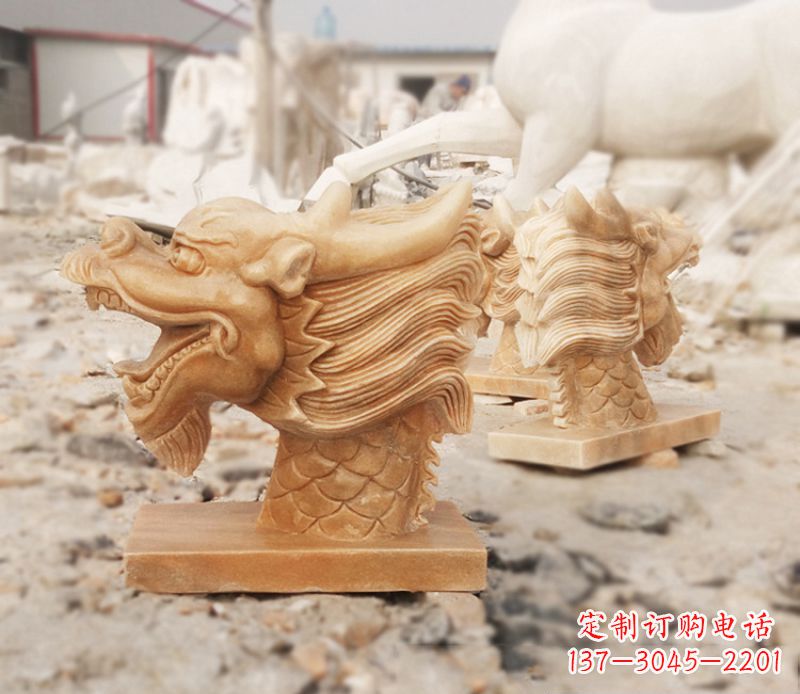 大同晚霞红喷水龙头雕塑