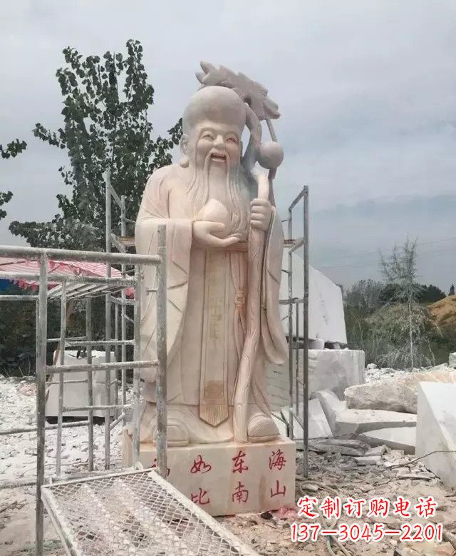 大同晚霞红神像老寿星雕塑