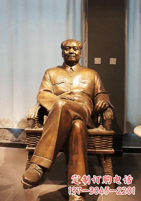 大同伟大的主席铜雕像