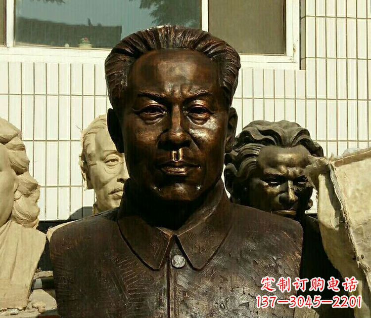大同伟人刘少奇胸像铜雕