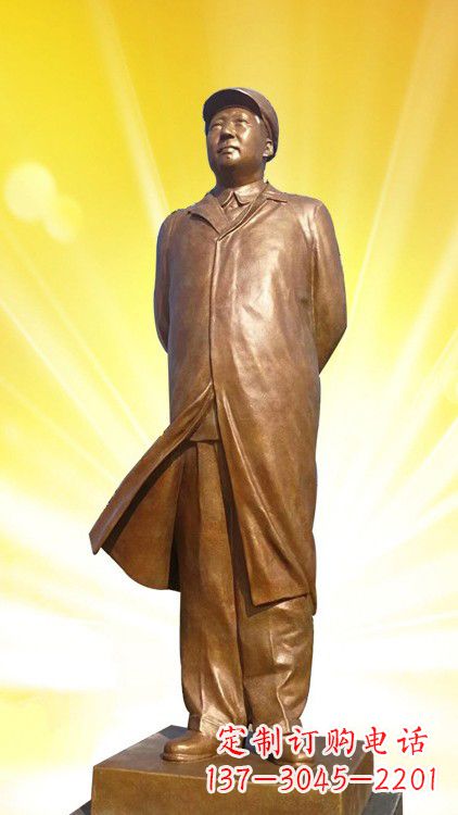 大同伟人毛主席铜雕