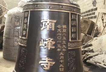 大同定制南峰寺铜钟，打造精致宗教雕塑