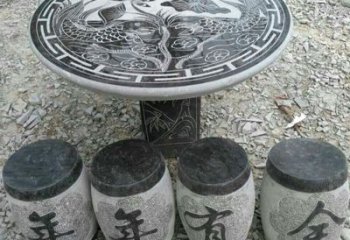 大同仿古石桌凳，雕刻雅致的完美