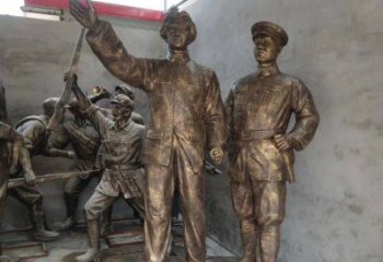 大同青年时期毛主席铜雕，纪念未来的英雄