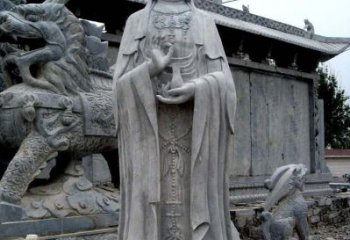 大同青石仿古观音雕像|传承古代神话传统