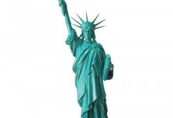 大同青铜公园自由女神像，精美神像雕塑