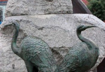 大同青铜仙鹤公园动物雕塑--令人叹为观止的完美艺术品