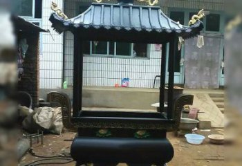 大同中领雕塑精美全铜香炉古典雕塑