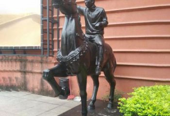 大同独一无二的骑马雕塑