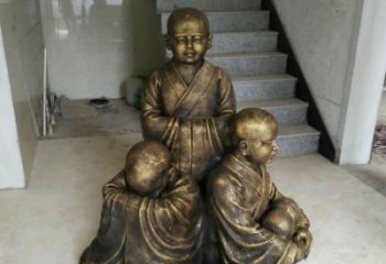 大同中国领雕塑推出的金色佛祖三像是一件令人惊…