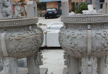 大同仿古足香炉石雕，带来温馨家居气息