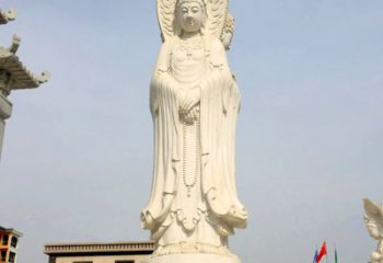 大同中领雕塑：观音三面佛像雕塑