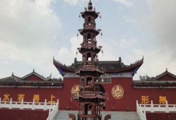 大同三足铜香炉雕塑，精美绝伦