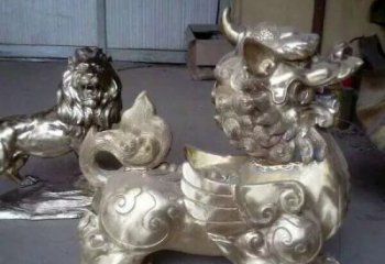 大同中领雕塑：貔貅铜雕精致雕塑