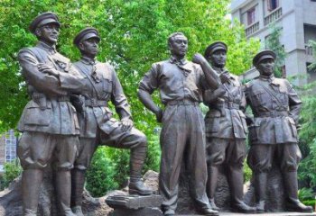 大同名人元帅铜雕，让你永久记住他们
