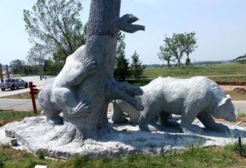 大同欧洲风格狗熊公园雕塑