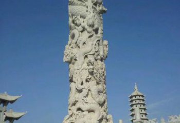 大同精美雕塑，华表龙柱雕塑