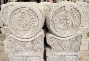 大同精美绝伦的金蟾蜍门墩雕塑