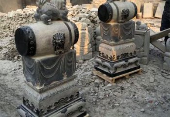 大同定制大象雕塑石雕门墩，传承中国古典文化
