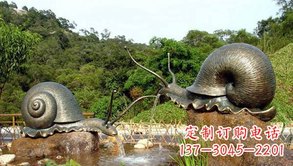 大同蜗牛公园动物铜雕