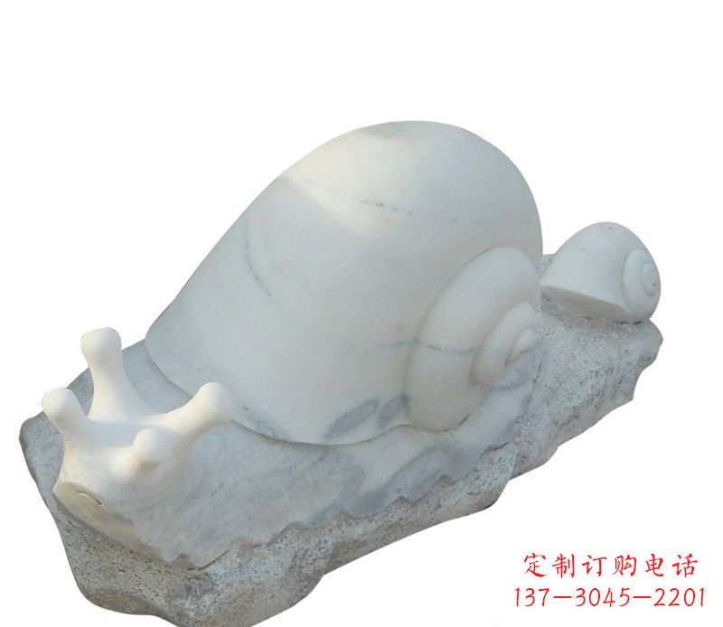 大同蜗牛石雕公园动物摆件