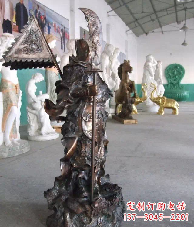 大同武财神关公人物铜雕
