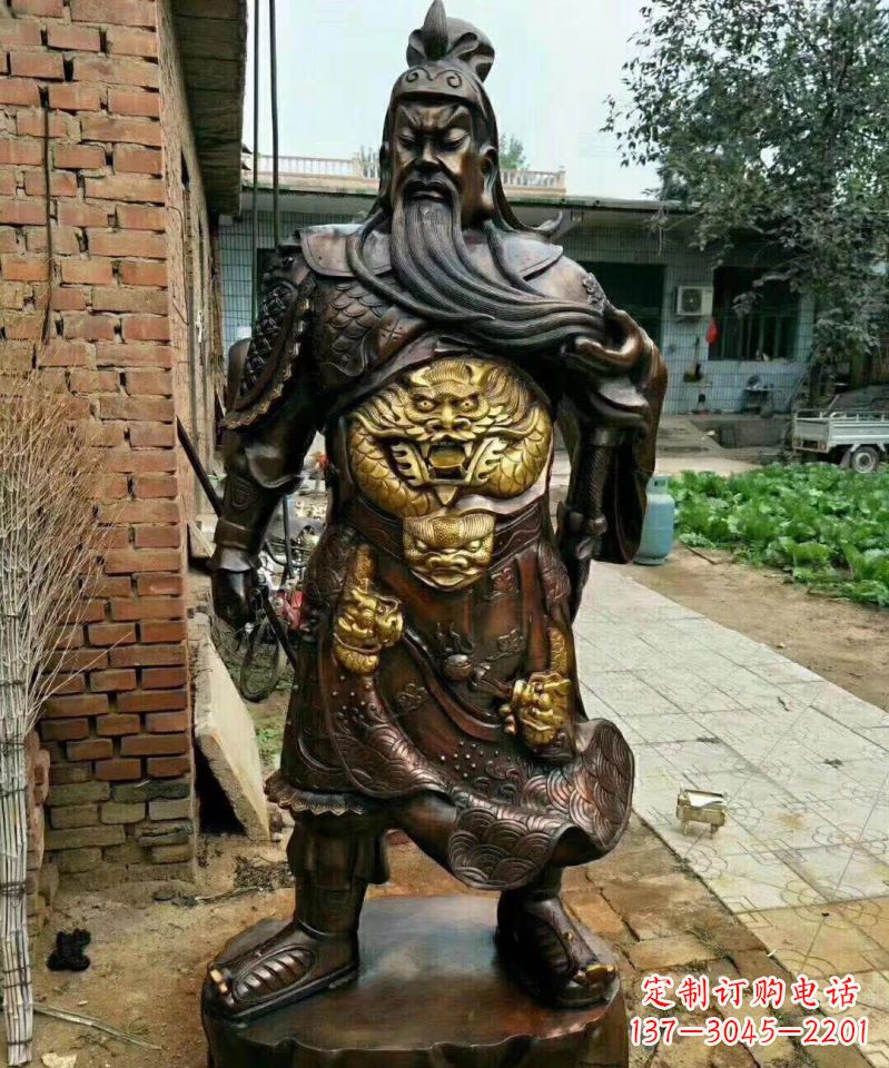 大同武财神关公铜雕塑