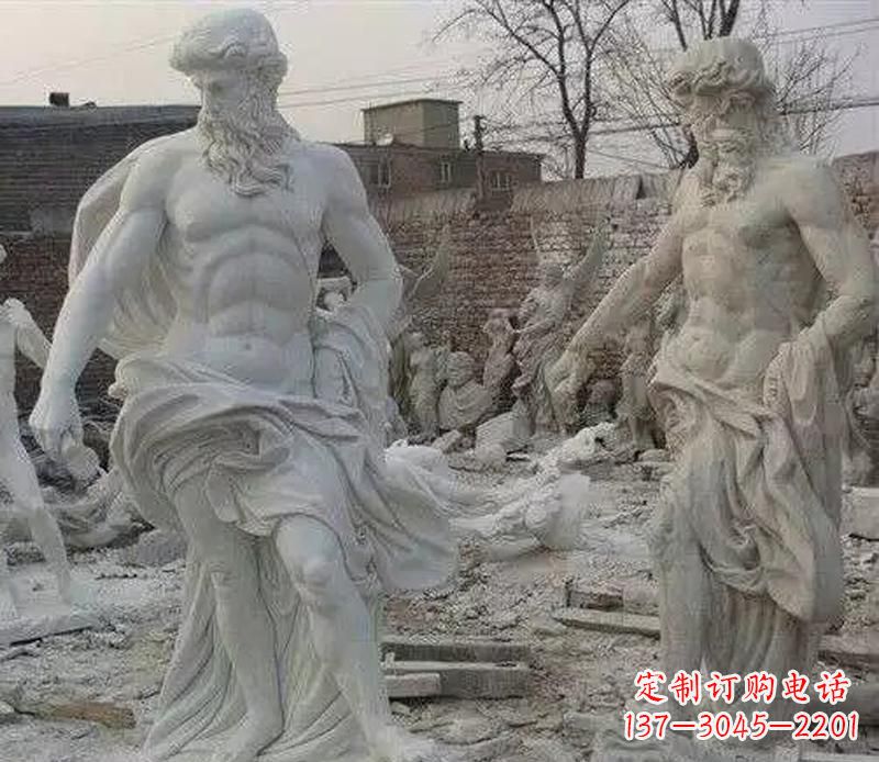 大同西方阿基米德人物石雕