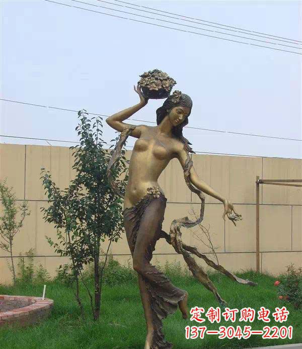 大同西方美女公园人物铜雕