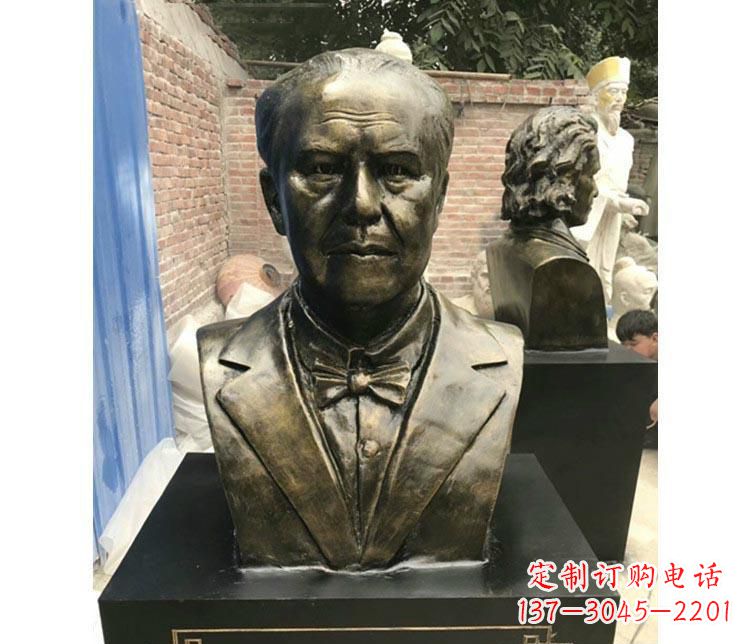 大同西方名人爱迪生胸像铜雕