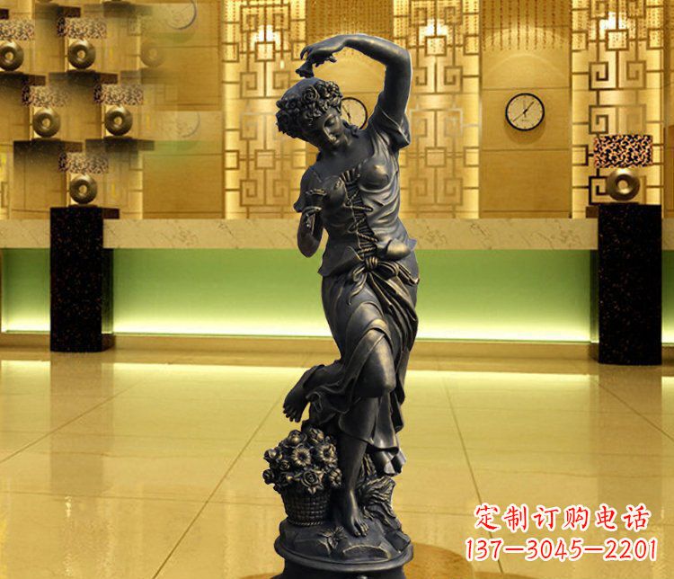 大同西方女人别墅景观铜雕