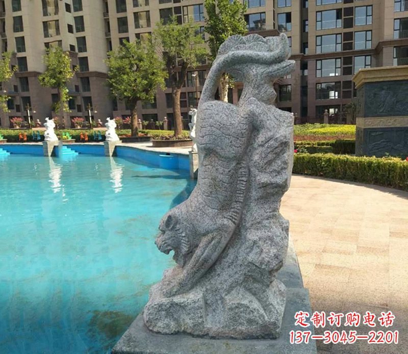 大同下山老虎石雕