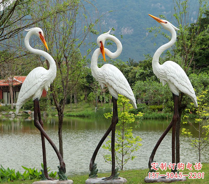 大同仙鹤的雕塑