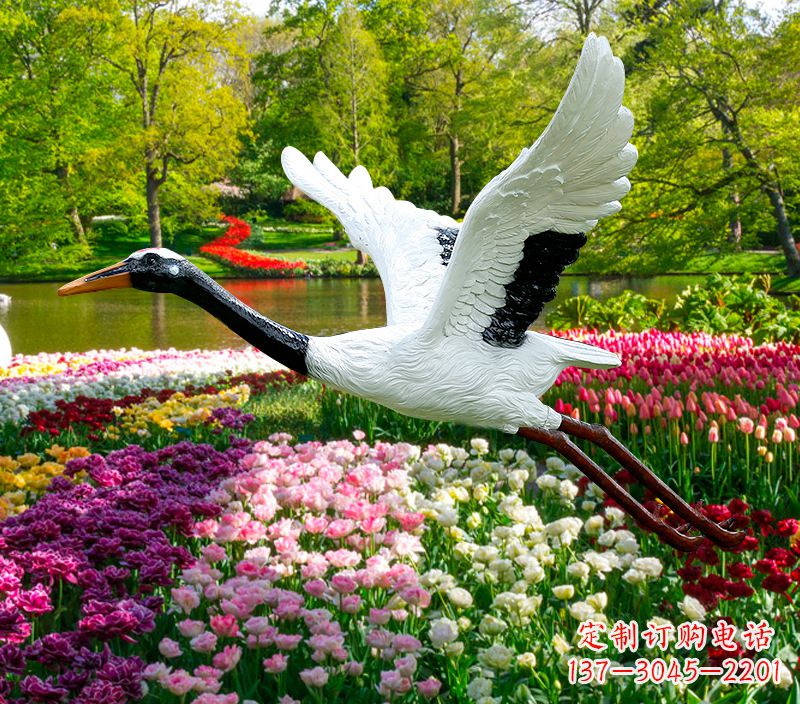 大同仙鹤雕塑灯