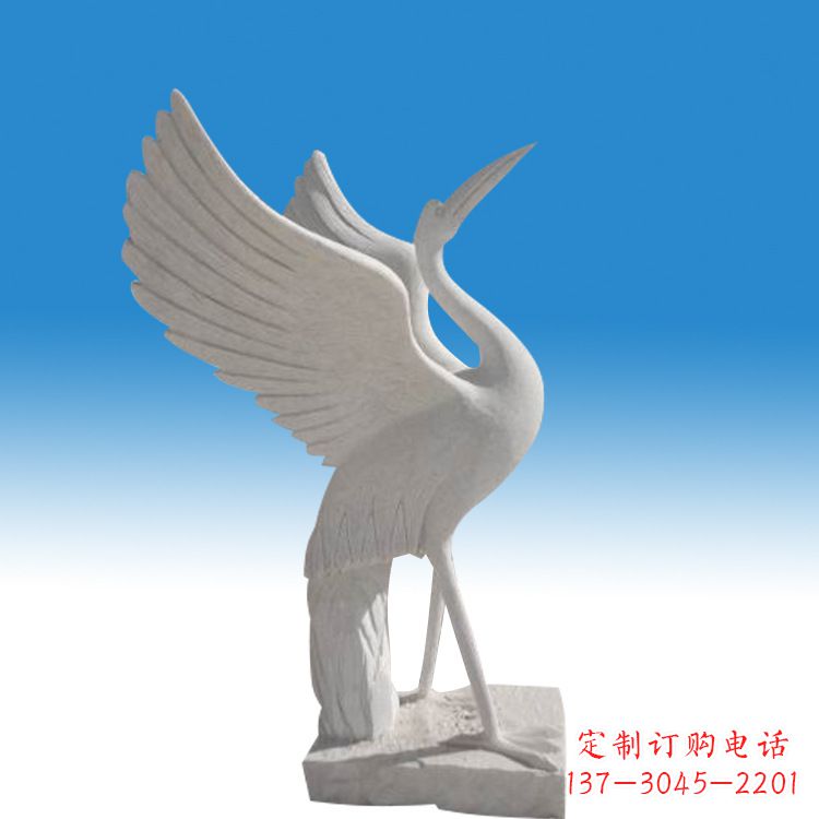 大同仙鹤砂岩雕塑