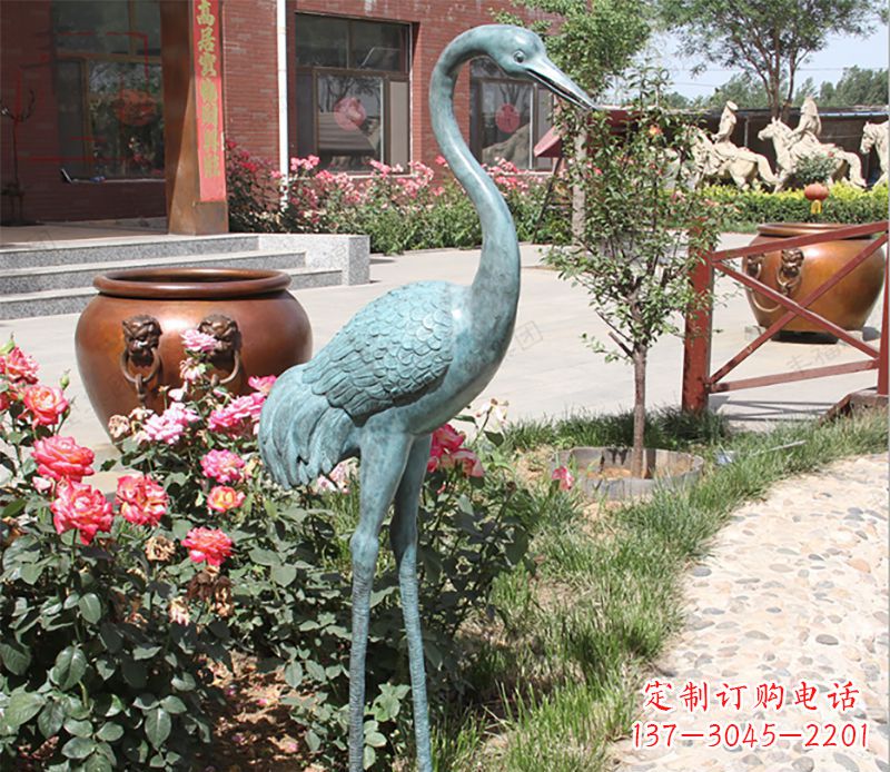 大同仙鹤铜雕