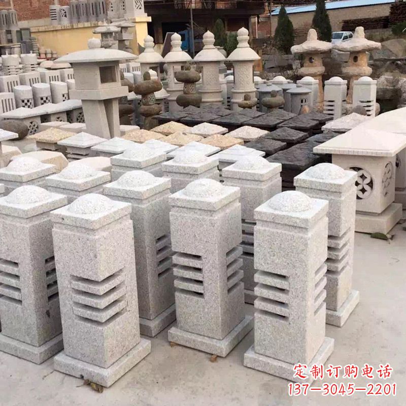 大同现代简约石雕灯笼