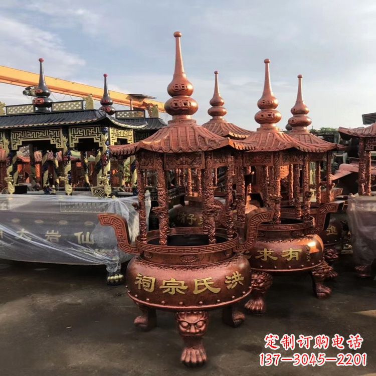 大同香炉铜雕