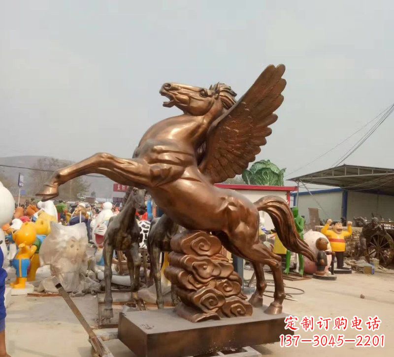 大同祥云飞马铜雕