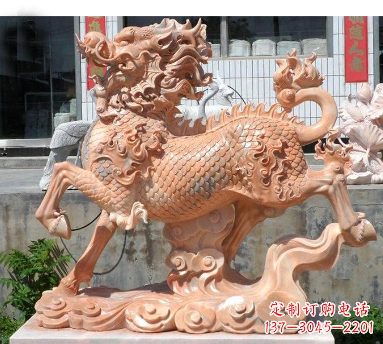 大同祥云麒麟石雕