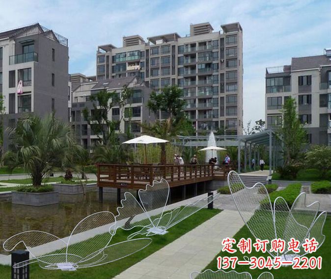 大同小区不锈钢镂空蝴蝶雕塑